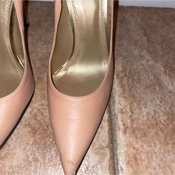 Stuart Weitzman Nude Leather Heels - Picture 3 of 8